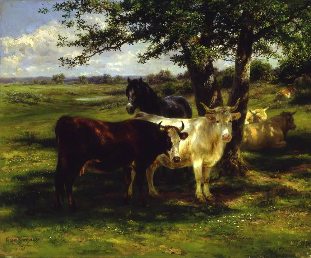 Repos de midi - Rosa Bonheur image 1 copie de tableau peinte à la main