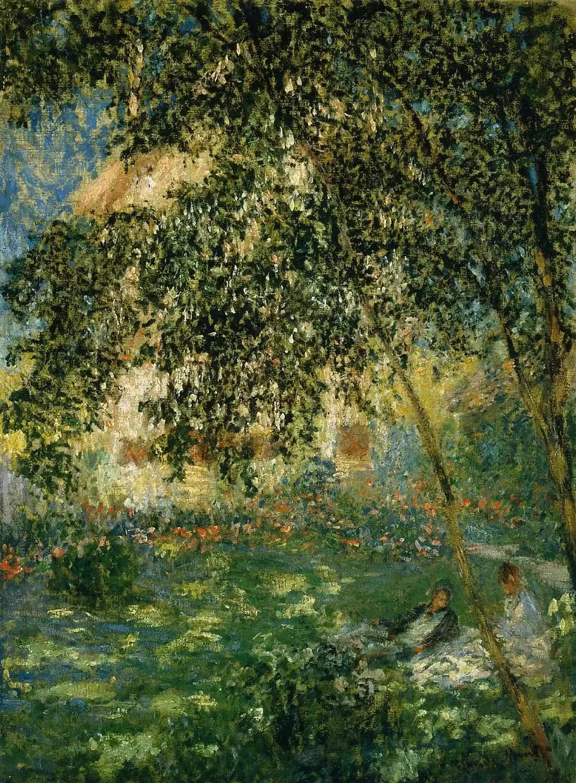 Le Repos dans le jardin, Argenteuil W408 par Claude Monet, 1876