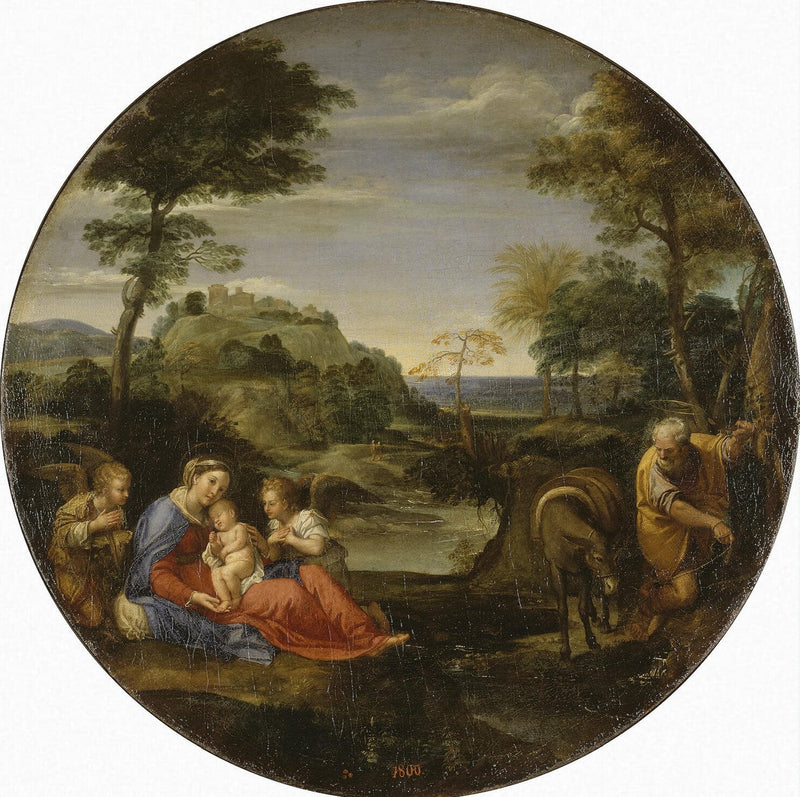 Repos während der Flucht nach Ägypten - Annibale Carracci