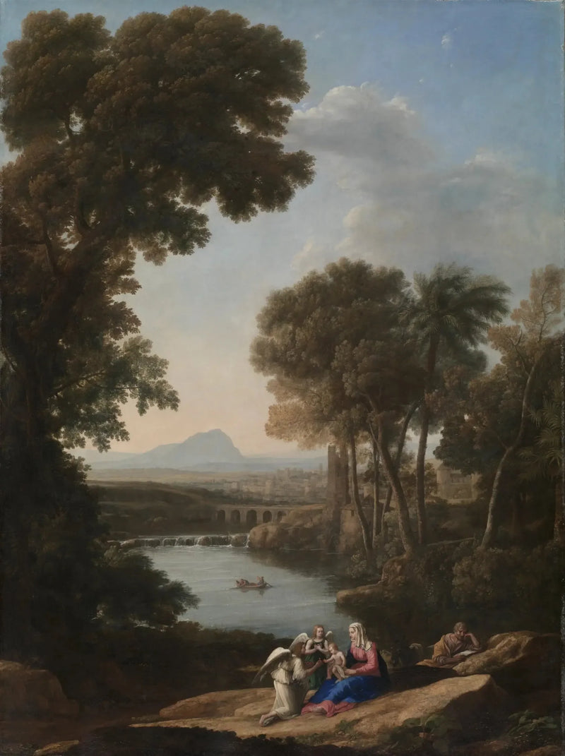 Repos während der Flucht nach Ägypten - Claude Lorrain