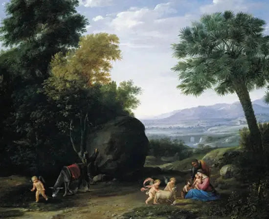 Repos während der Flucht nach Ägypten - Claude Lorrain