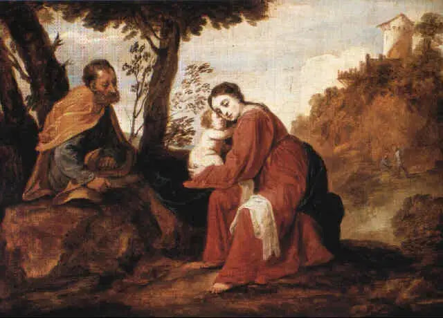 Repos während der Flucht nach Ägypten - David Teniers le Jeune