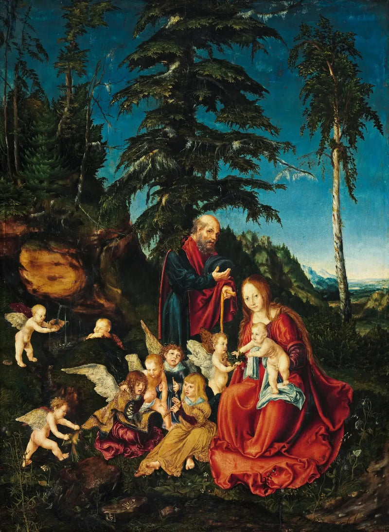 Repos während der Flucht nach Ägypten - Lucas Cranach der Ältere