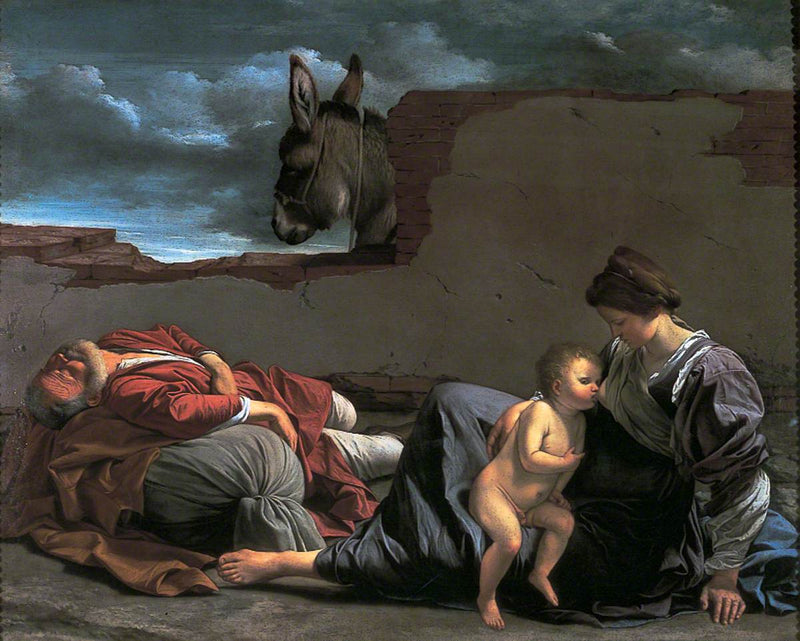Repos während der Flucht nach Ägypten - Orazio Gentileschi