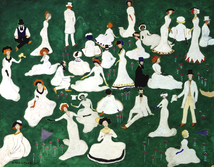 Repos. Gesellschaft mit Zylindern - Kazimir Malevich