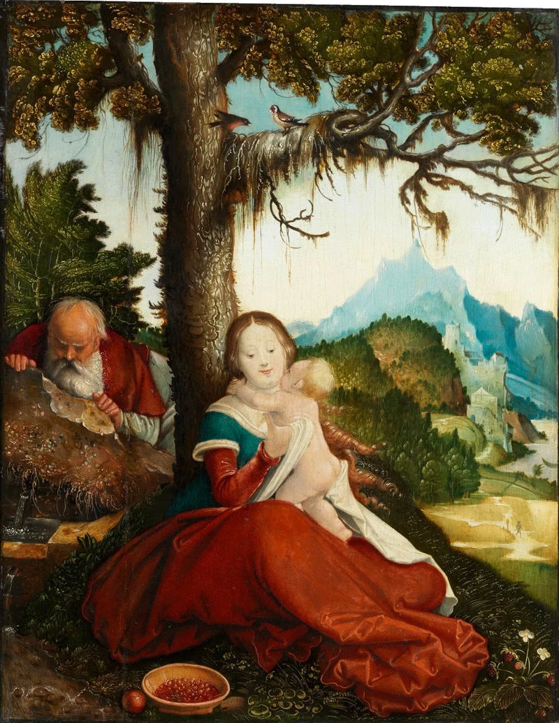 Entspannen Sie sich während des Fluges nach Ägypten - Hans Baldung Grien