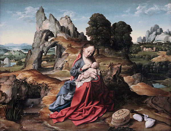 Entspannen Sie sich während des Fluges nach Ägypten - Joos van Cleve