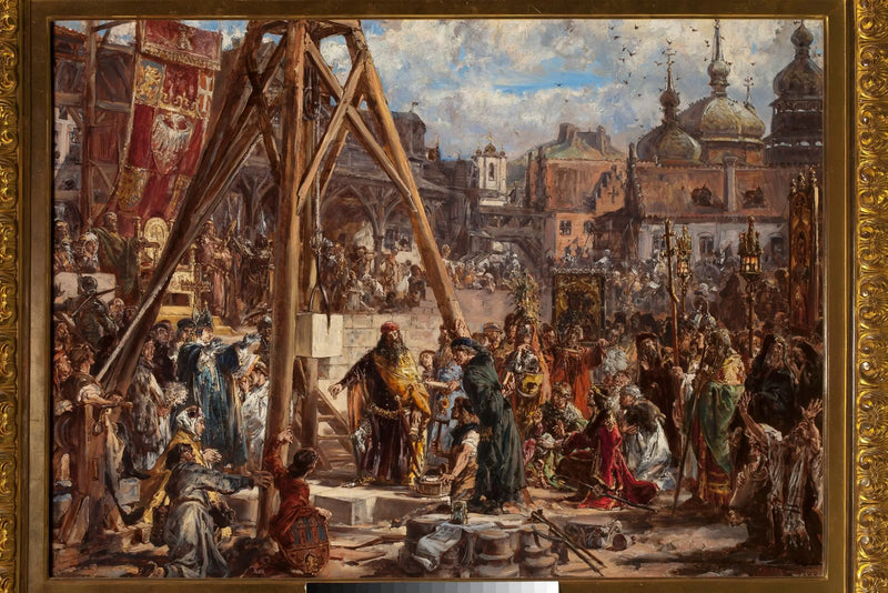Reprise de la Russie. Reichtum und Bildung, 1366 n. Chr., Serie « Geschichte der Zivilisation in Polen » - Jan Matejko