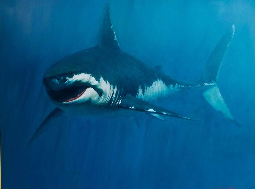 Requin | 150 x 200 cm image 1 copie de tableau peinte à la main