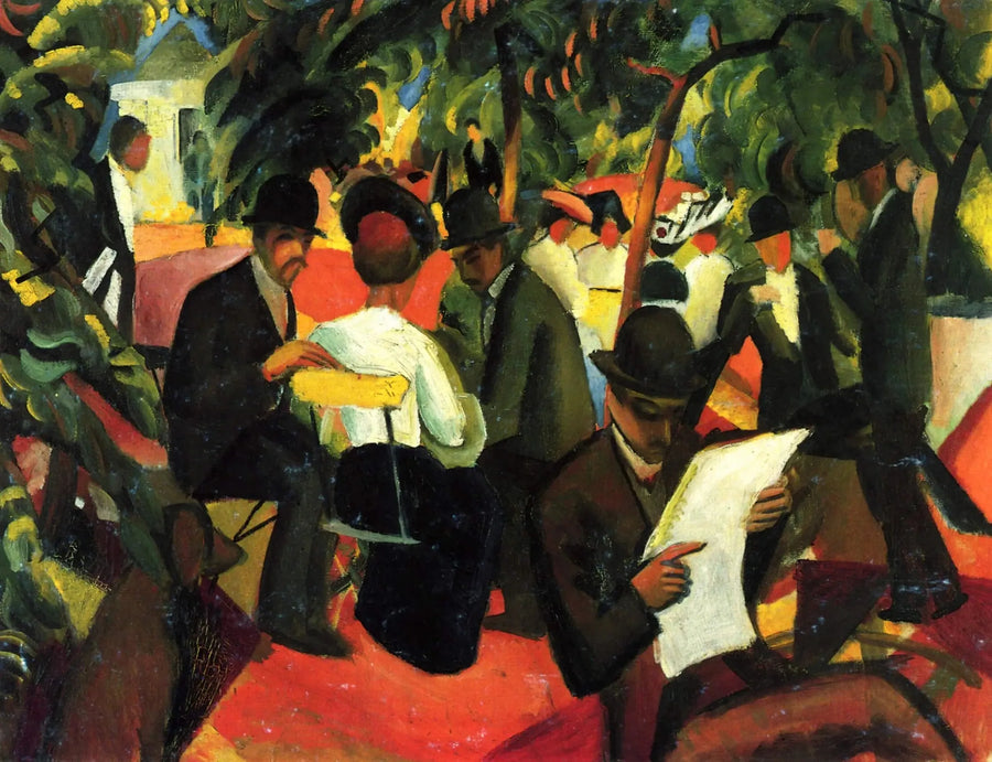 Restaurant im Garten - August Macke