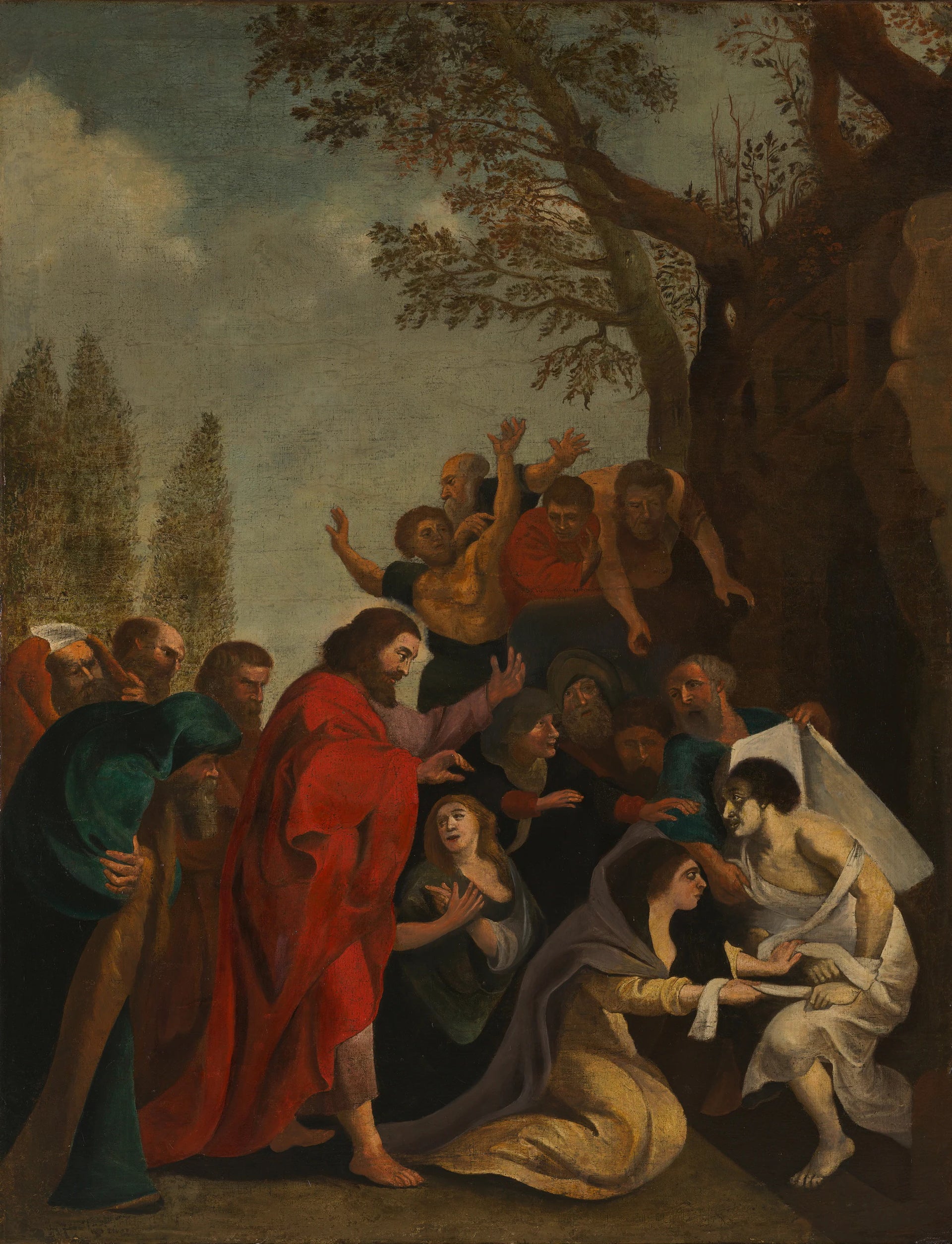 La résurrection de Lazare (copie) - Artiste inconnu du Rijksmuseum