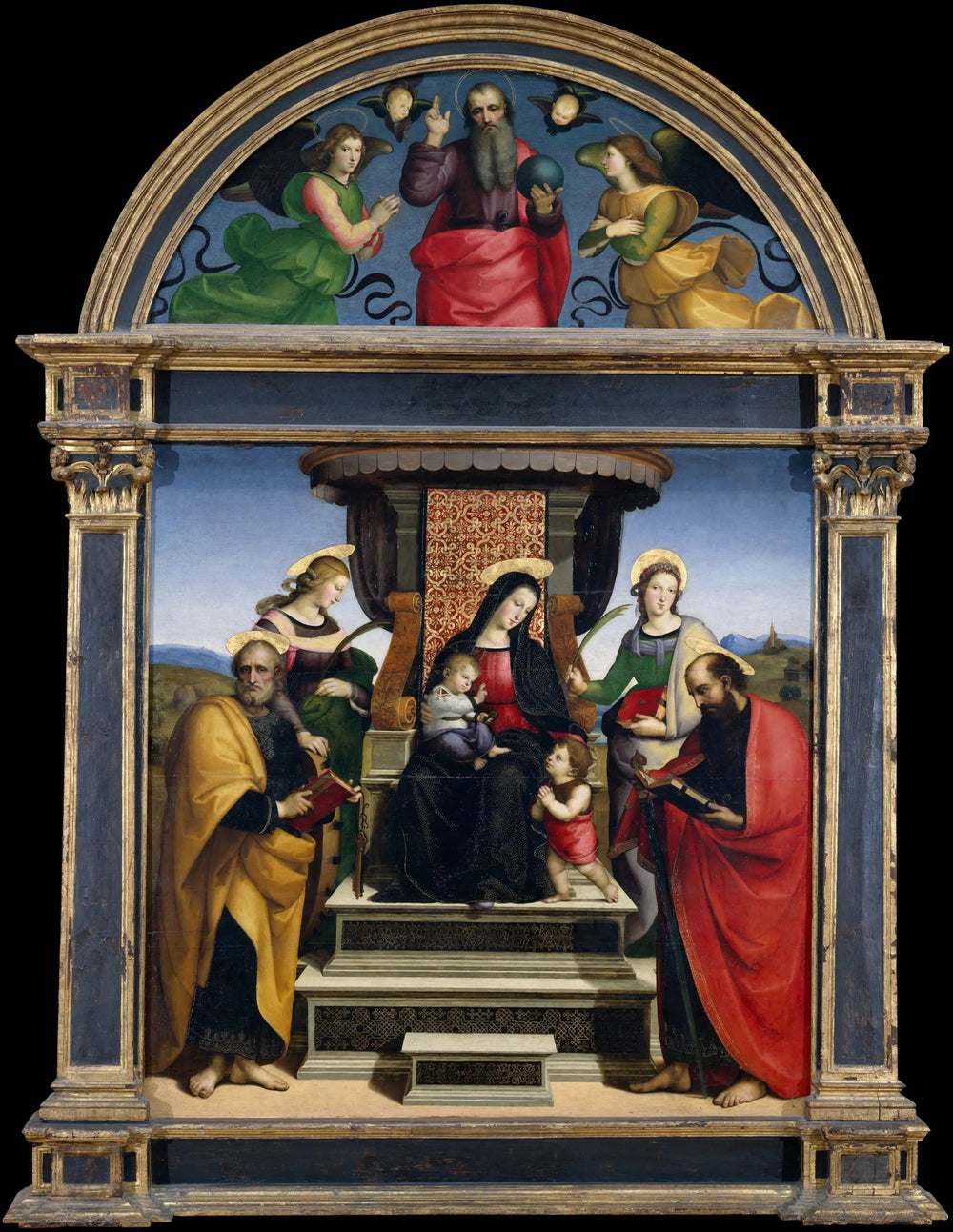 Retable à colonnes - Raphaël Sanzio image 1 tableau peint à l’huile sur toile