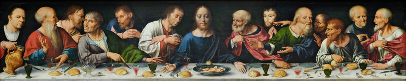 Tafel der Klage Christi: Das letzte Abendmahl - Joos van Cleve