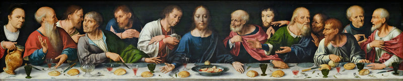 Tafel der Klage Christi: Das letzte Abendmahl - Joos van Cleve