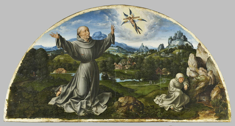Kreuzweg des Christus: Die Stigmatisierung des heiligen Franziskus von Assisi - Joos van Cleve