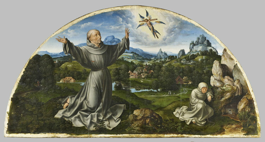 Kreuzweg des Christus: Die Stigmatisierung des heiligen Franziskus von Assisi - Joos van Cleve