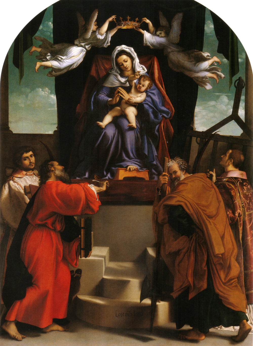 Retable de la hallebarde - Lorenzo Lotto image 1 reproduction artisanale de tableau