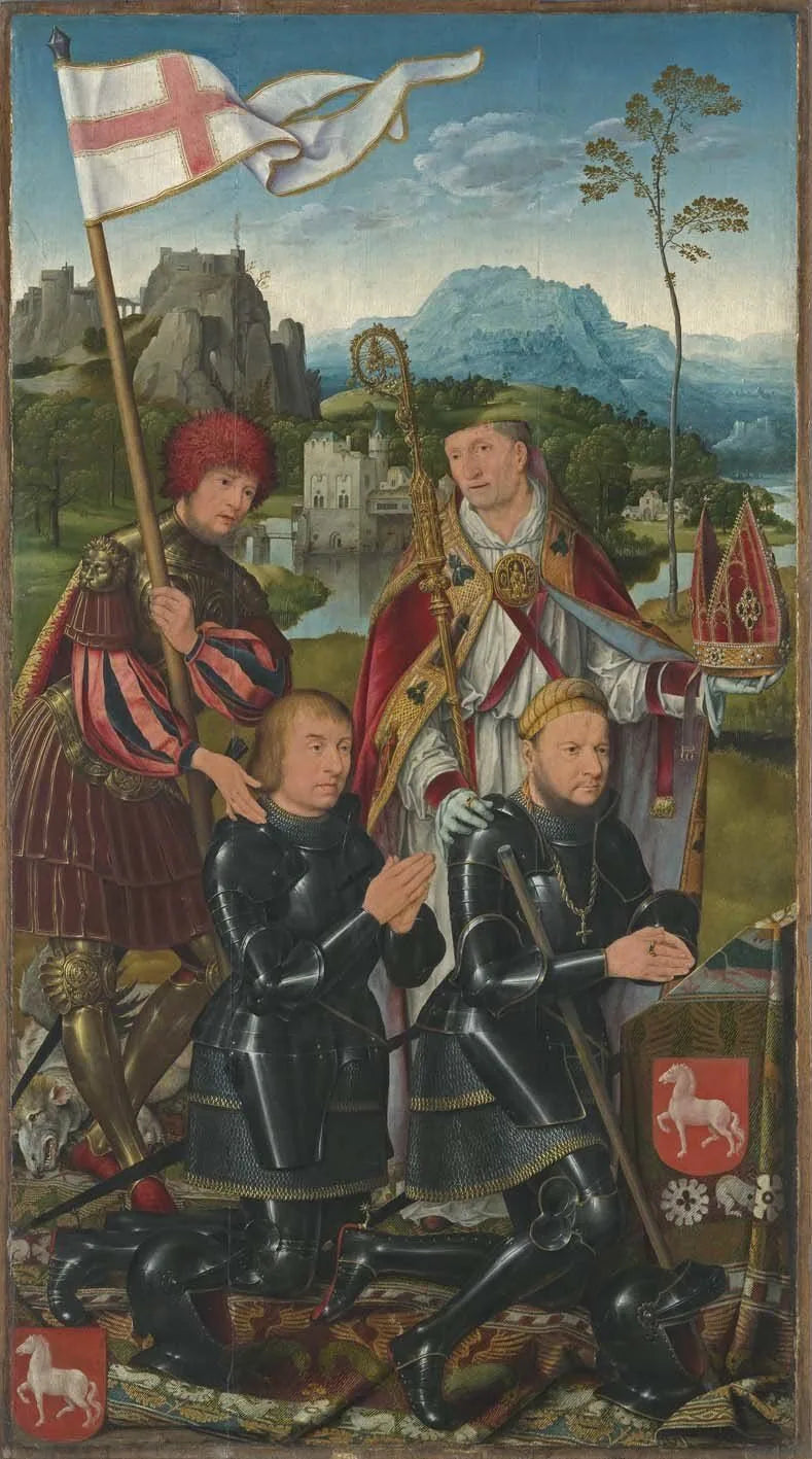 Altarbild der Marientod - linke Flügel - Joos van Cleve
