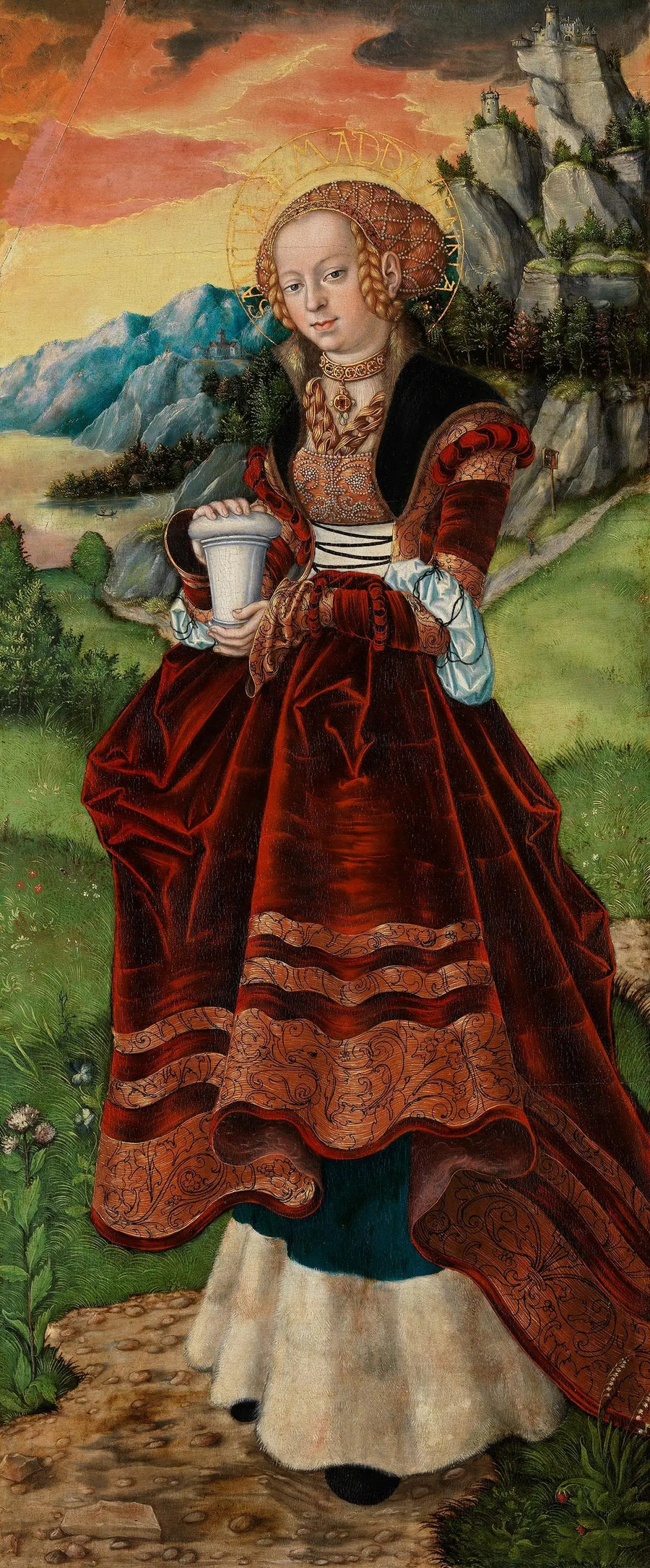 Altar von Pfirtscher: Heilige Maria Magdalena - Lucas Cranach der Ältere