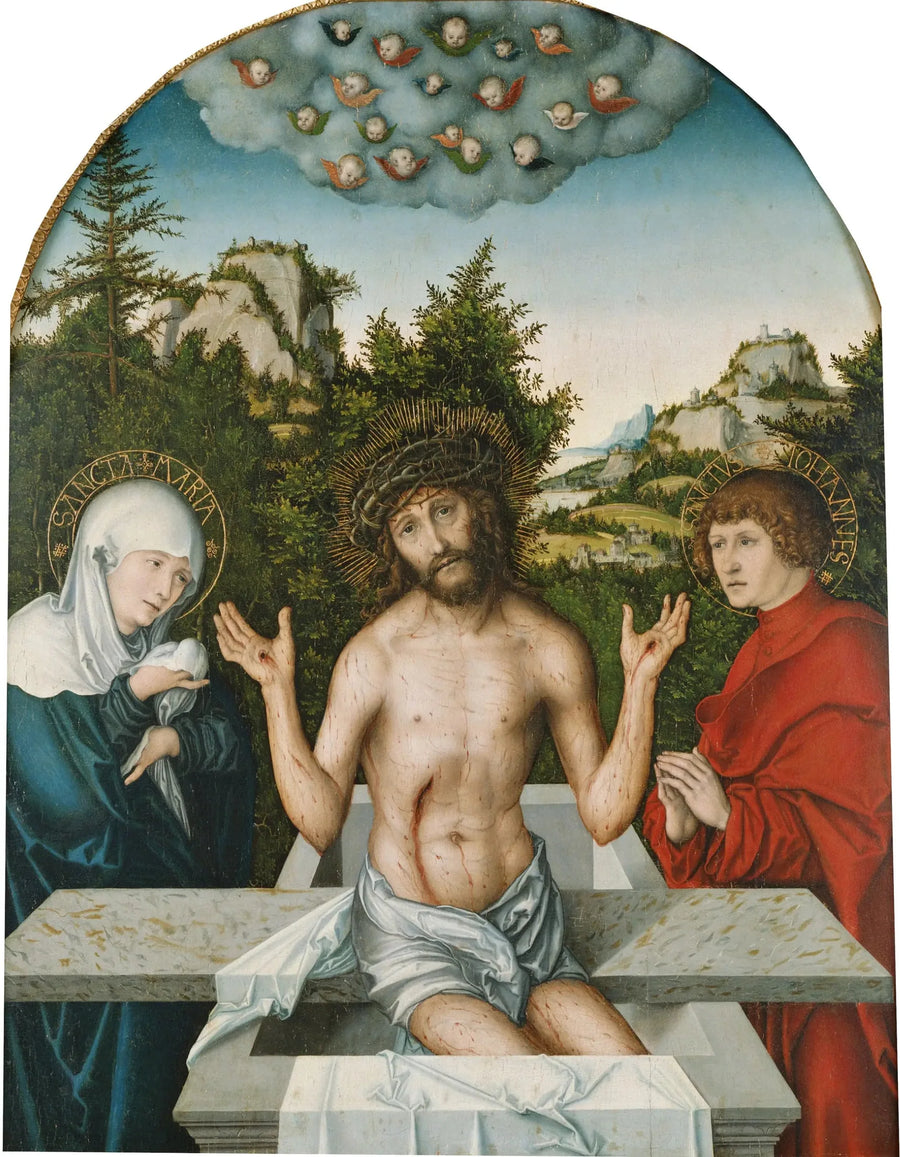 Retabel von Pfirtscher: Der leidende Christus - Lucas Cranach der Ältere