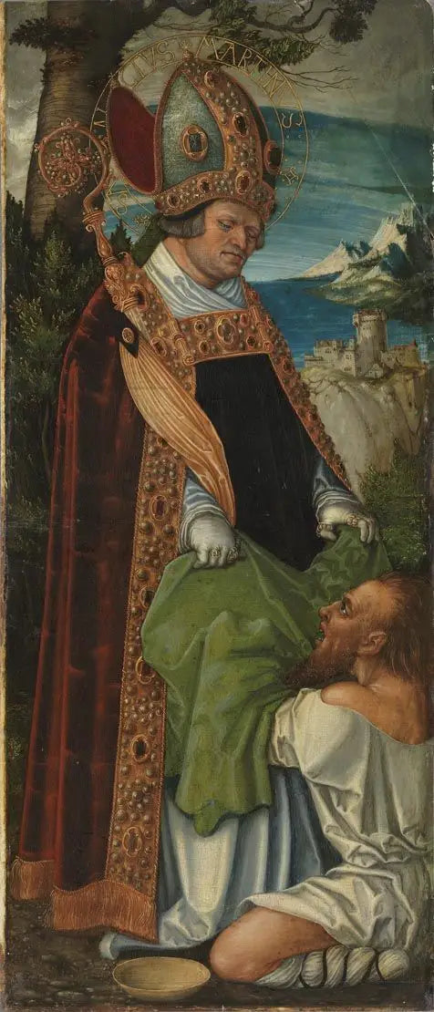 Altar von Pfirtscher: Sankt Martin - Lucas Cranach der Ältere