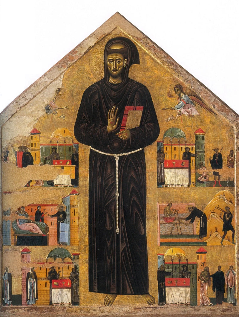 Tafel des heiligen Franziskus und sechs seiner Wunder - Giunta Pisano