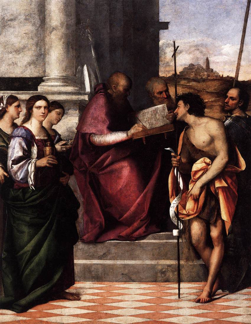 Altarbild des heiligen Johannes Chrysostomos - Sebastiano del Piombo
