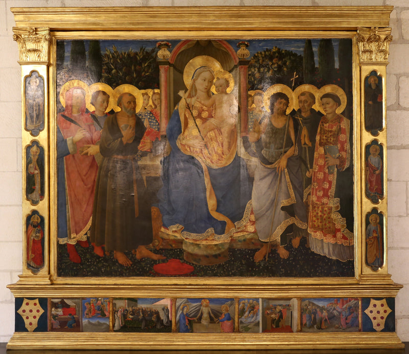 Altarbild des heiligen Hieronymus - Zanobi Strozzi