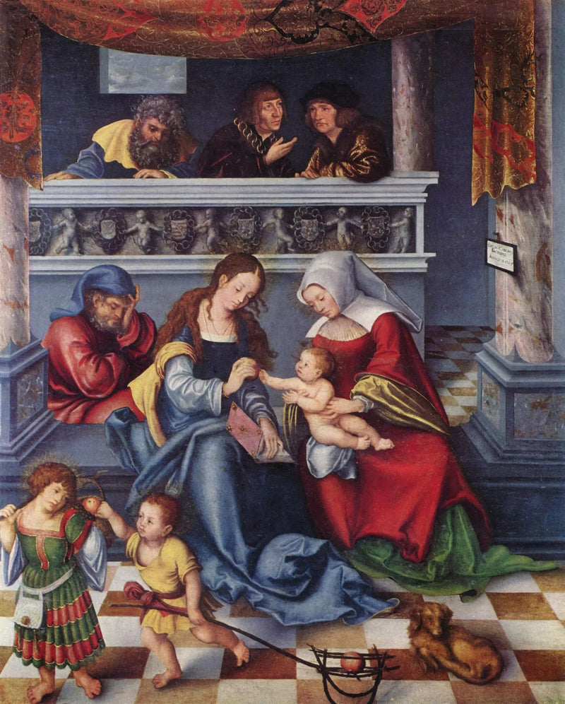 Altar von Torgau: Heilige Verwandtschaft - Lucas Cranach der Ältere