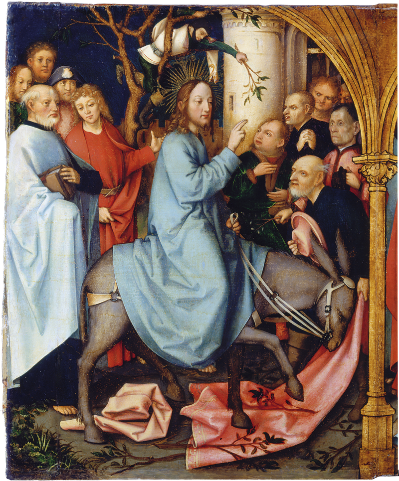 Dominikanischer Altar in Frankfurt: Der Einzug nach Jerusalem - Hans Holbein der Ältere