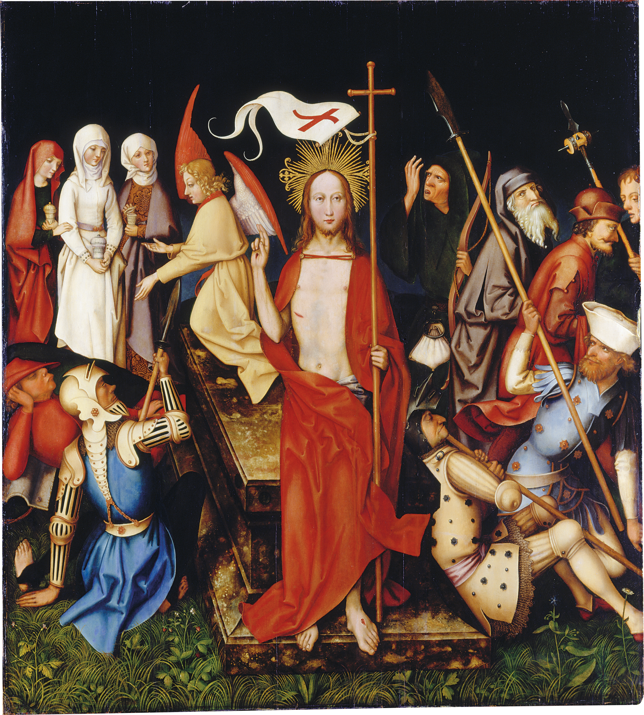 Retable dominicain de Francfort : Résurrection - Hans Holbein the Elder image 1 reproduction artisanale de tableau