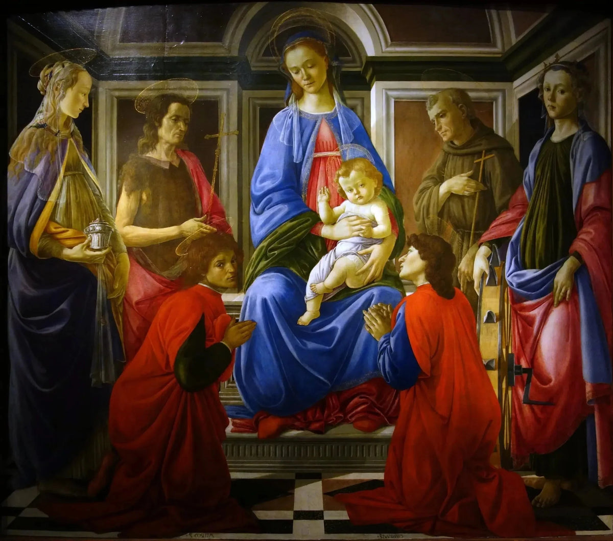 Der Altar, bekannt als Sant'Ambrogio, um 1470 - Sandro Botticelli