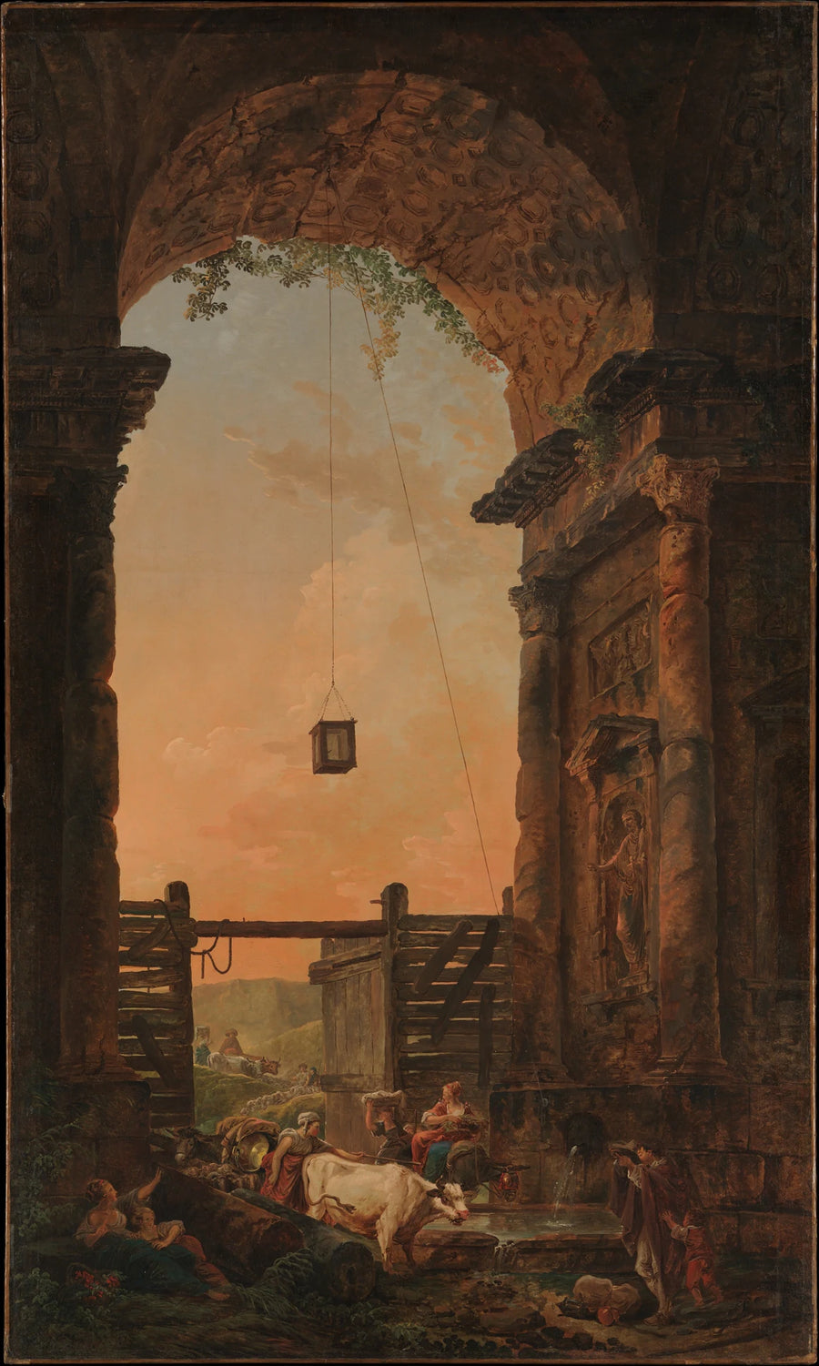 Le retour du bétail - Hubert Robert