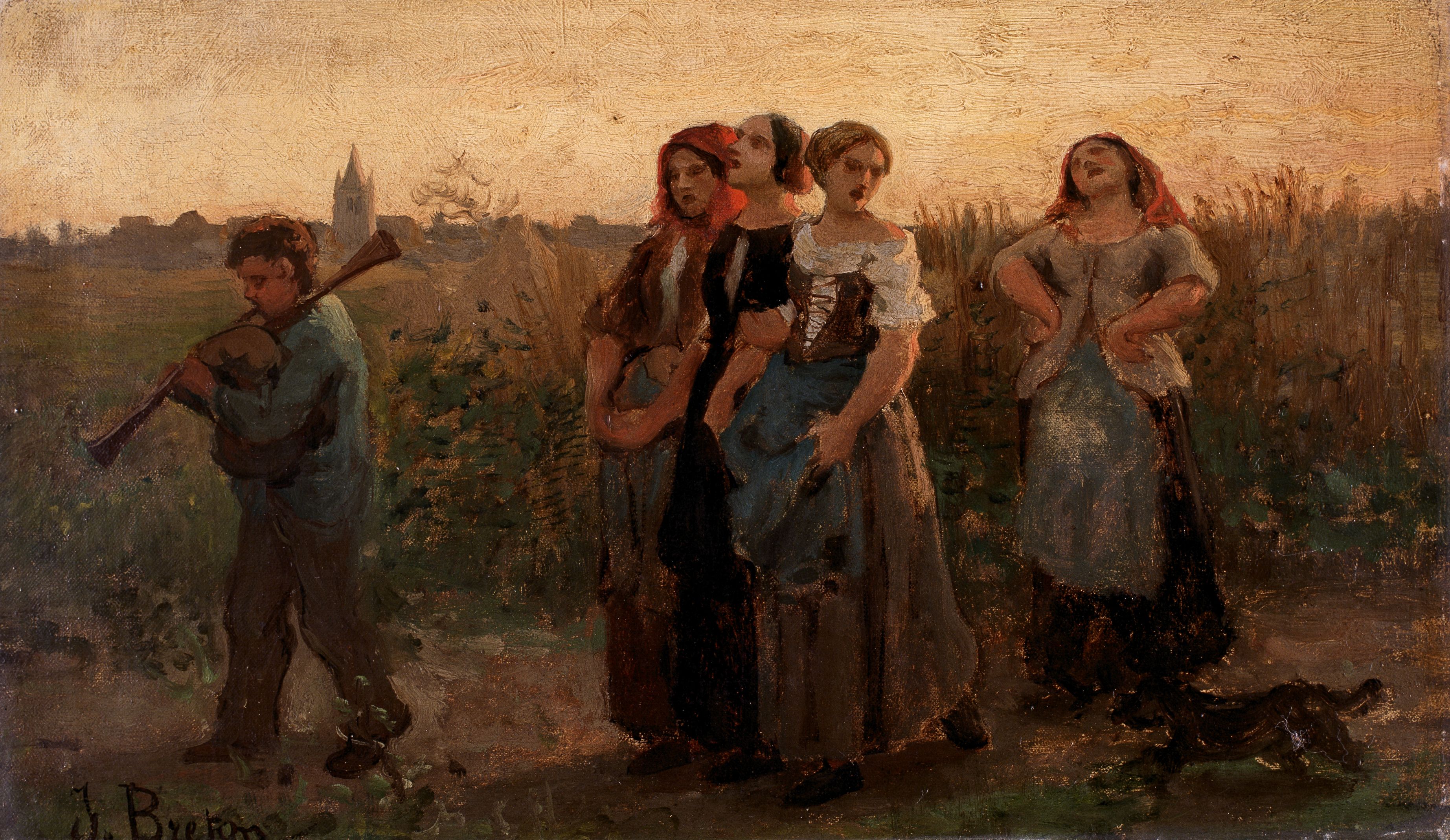 Rückkehr der Felder (Studie) - Jules Breton