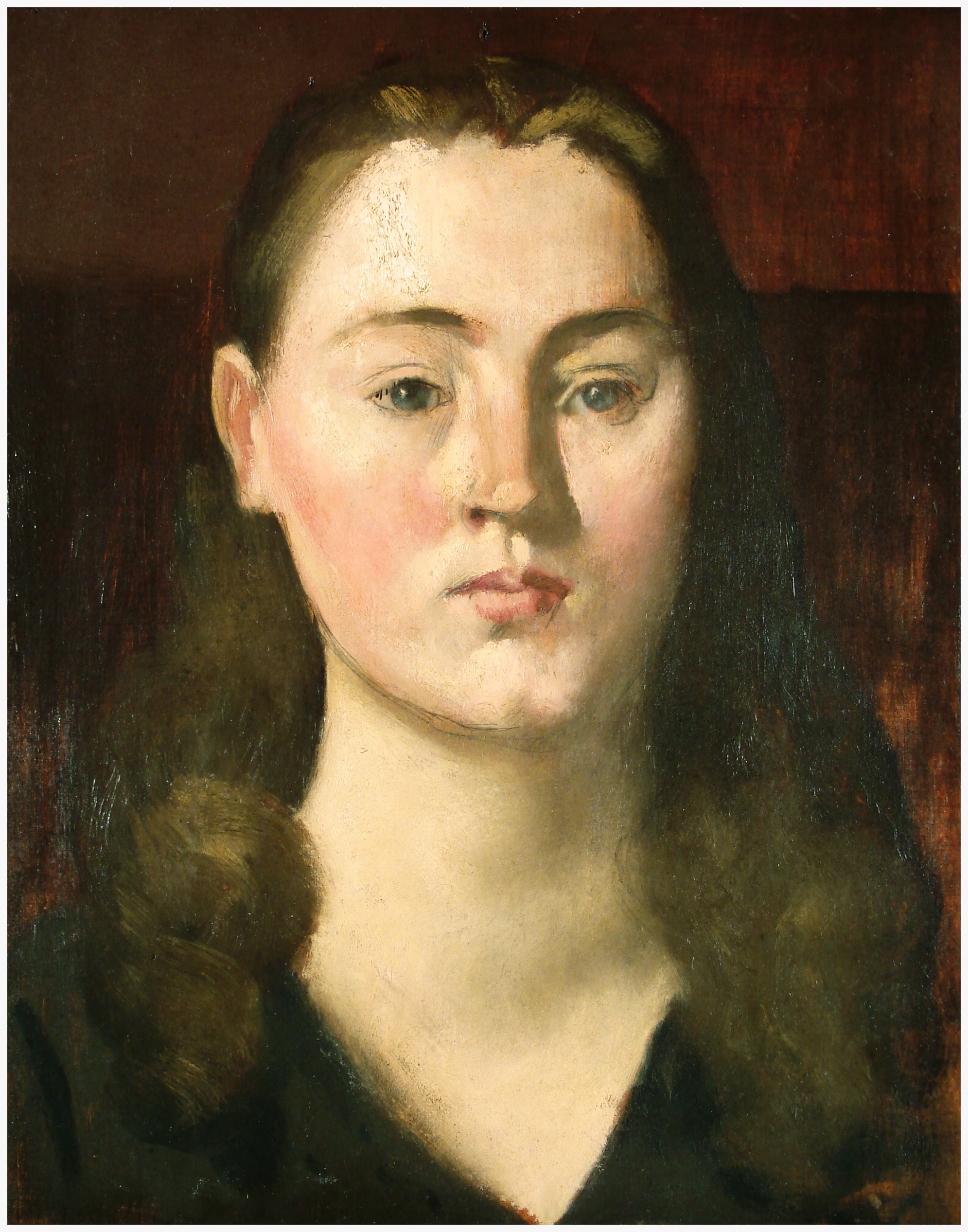 Retrato de la Baronesa Lefèvre - Pierre Puvis de Chavannes image 1 reproduction artisanale de tableau