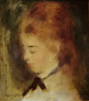 Retrato de mujer - Pierre-Auguste Renoir image 1 reproduction d’œuvre d’art à l’huile