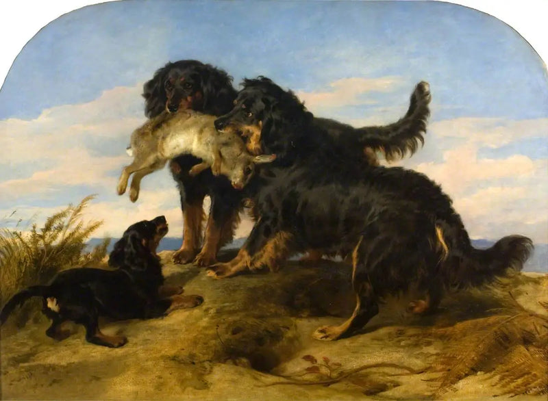 Retriever mit einem Hasen - Edwin Henry Landseer