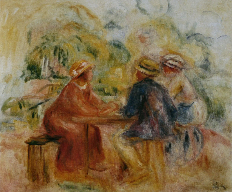 Treffen im Garten - Pierre-Auguste Renoir