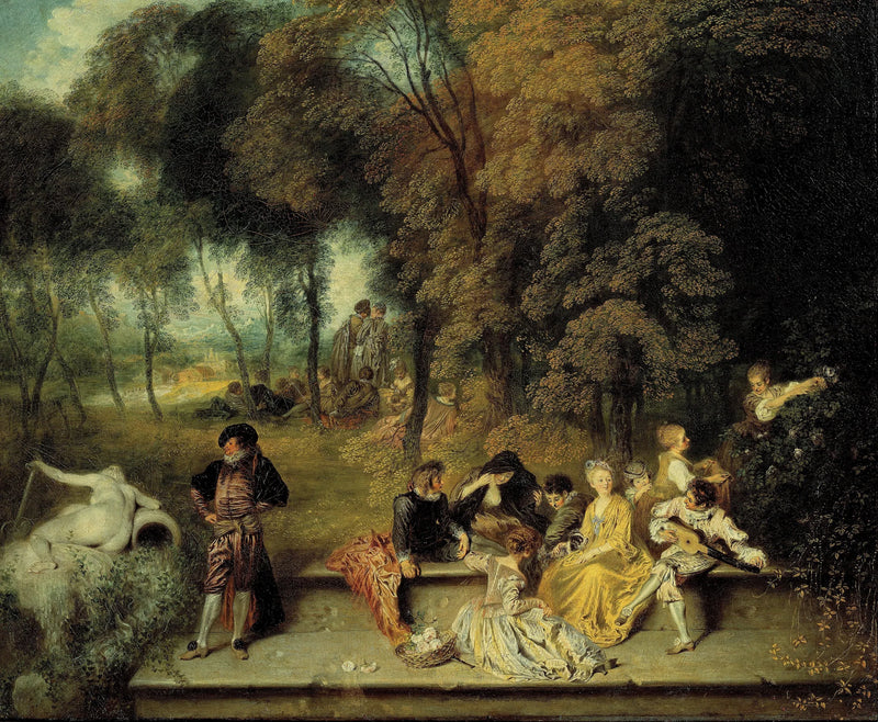 Freilufttreffen - Antoine Watteau