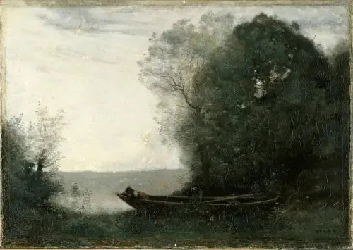 Träumerei auf dem Teich - Jean-Baptiste Camille Corot
