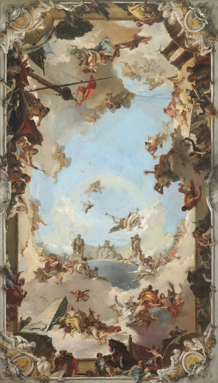 Reichtum und Vorteile der spanischen Monarchie unter Karl III - Giovanni Battista Tiepolo