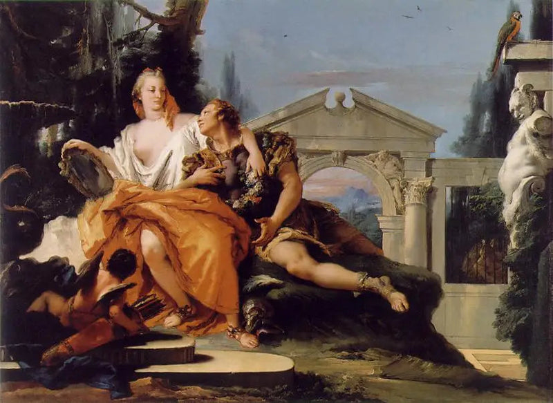Rinaldo unter dem Charme von Armida - Giovanni Battista Tiepolo