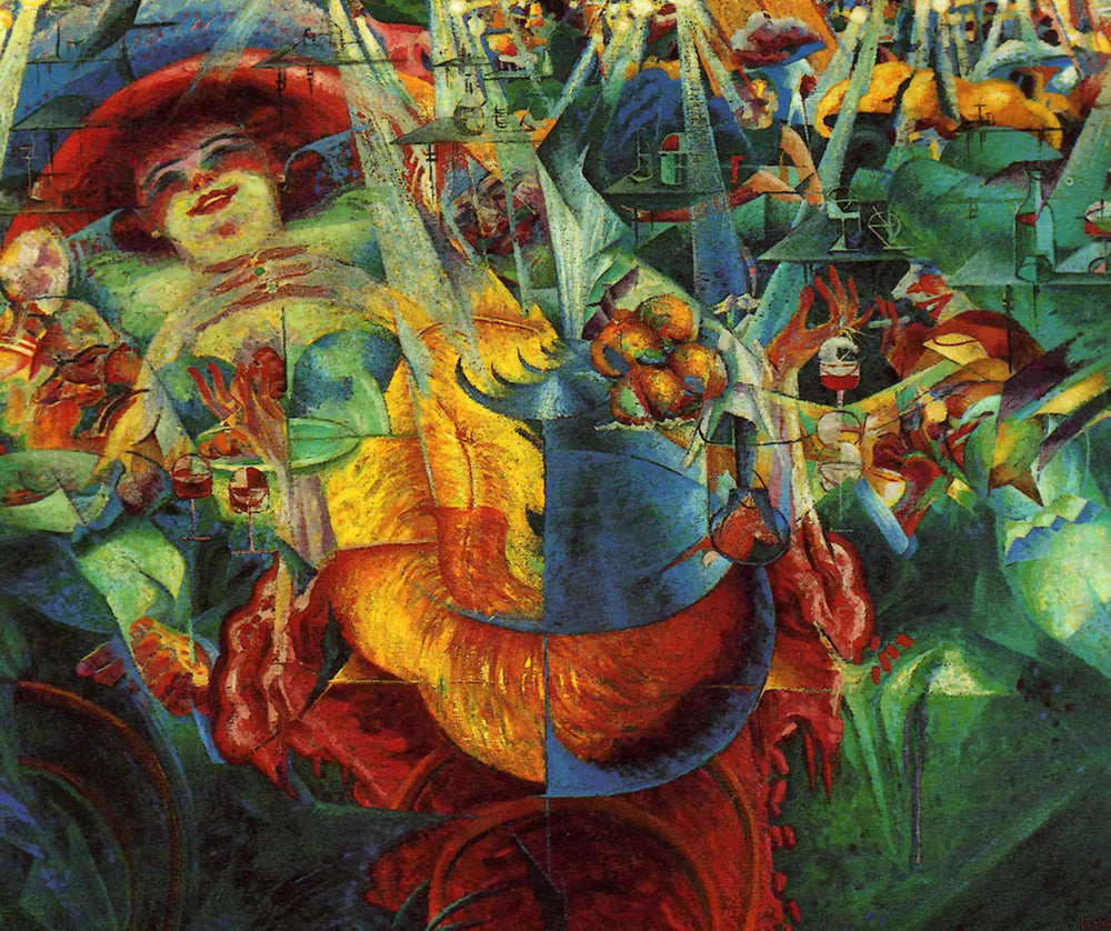 Rire - Umberto Boccioni image 1 copie peinte à la main à l’huile