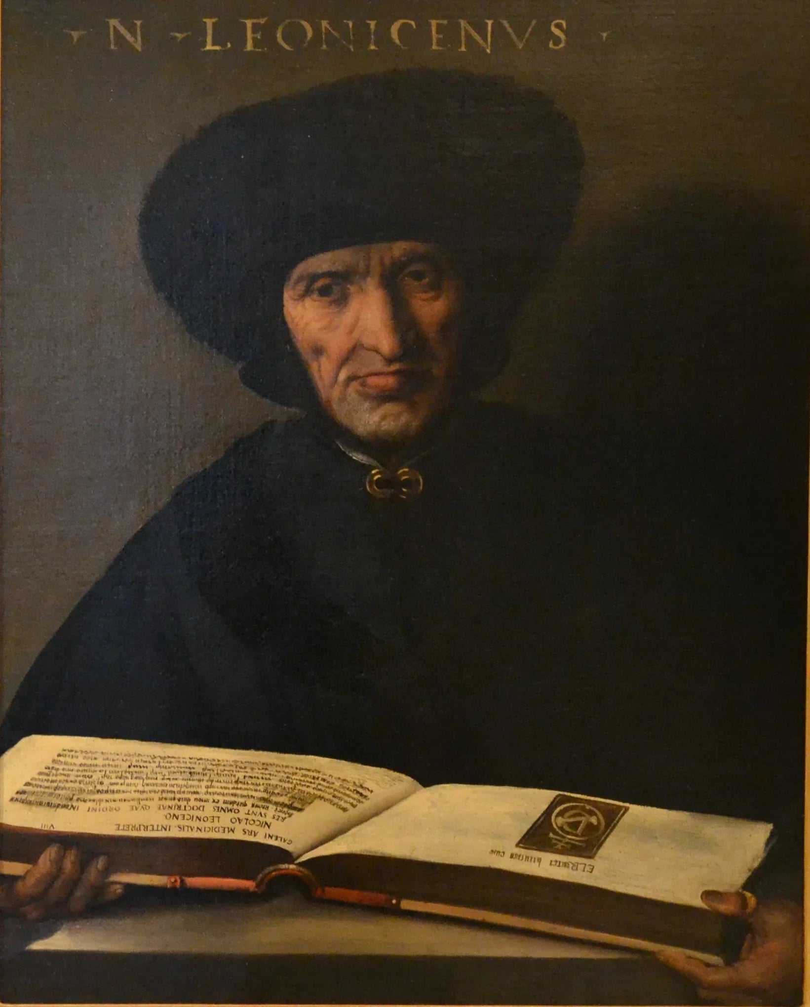 Ritratto di Niccolò Leoniceno - Dosso Dossi image 1 tableau peint à l’huile sur toile