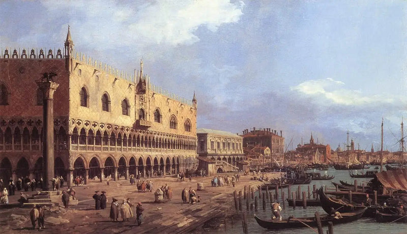 Riva degli Schiavoni nach Osten - Canaletto