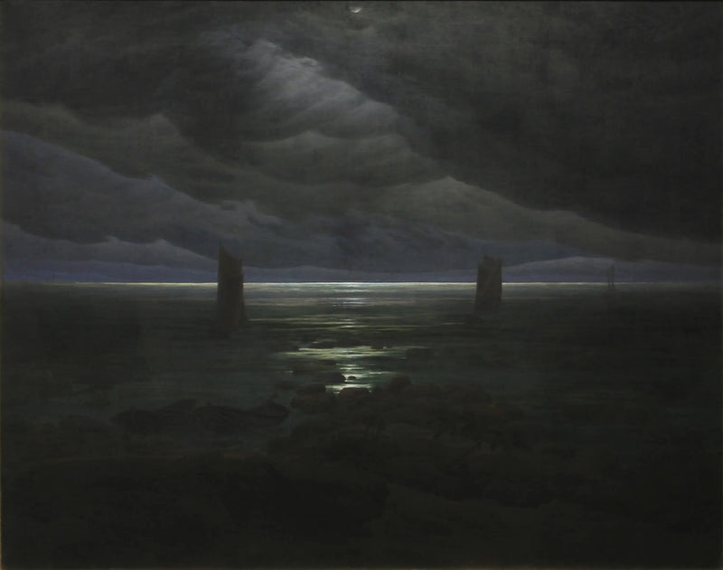 Ufer im Mondschein - Caspar David Friedrich