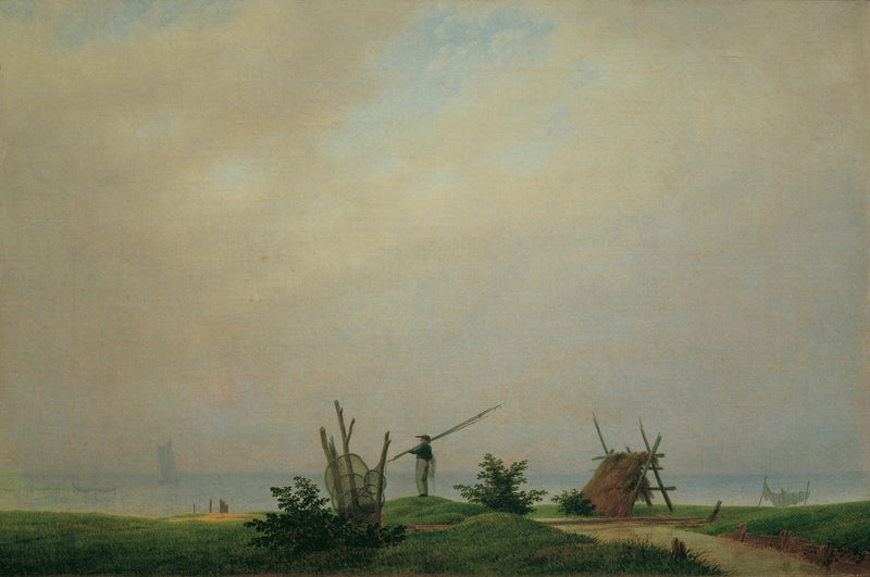 Ufer mit Fischer - Caspar David Friedrich