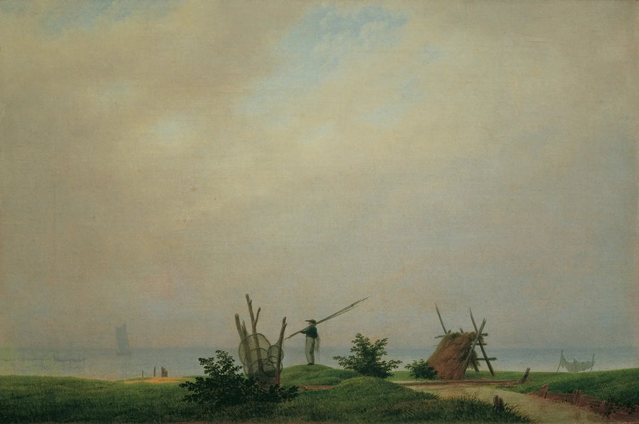 Ufer mit Fischer - Caspar David Friedrich
