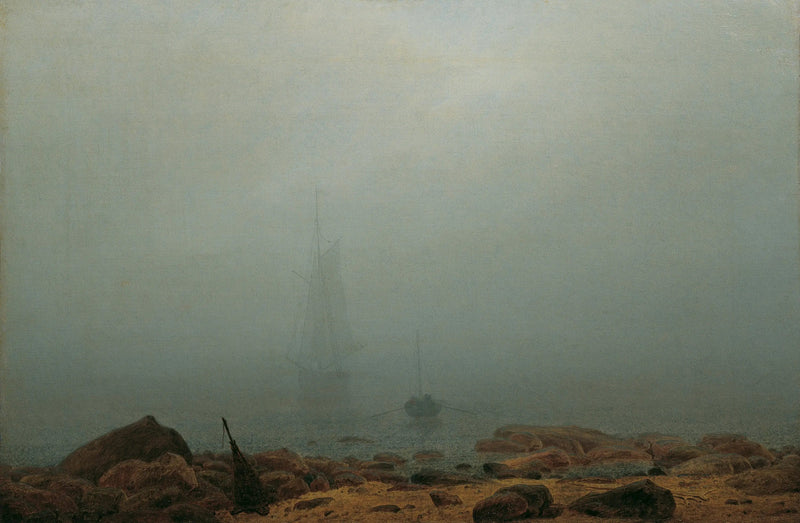 Küste im Nebel - Caspar David Friedrich