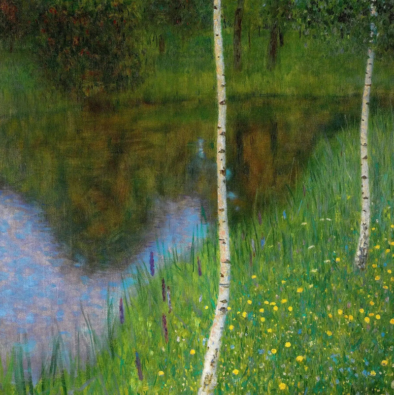 Seeufer mit Birken - Gustav Klimt